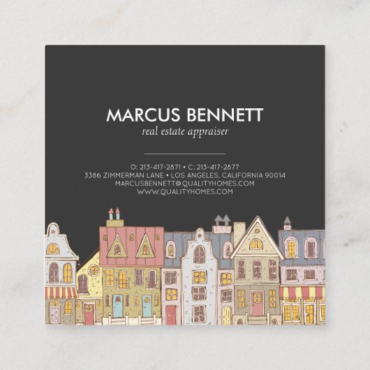 Handtekening Visitekaartje taxateurs onroerend goe (Achterkant)