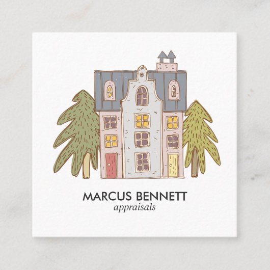 Handtekening Visitekaartje taxateurs onroerend goe (Voorkant)