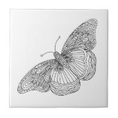 Handtekening vlinder tegeltje (Voorkant)