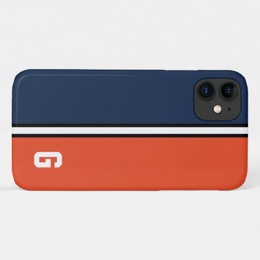 Handtekening voor collegekleuren Case-Mate iPhone case (Achterkant (horizontaal))