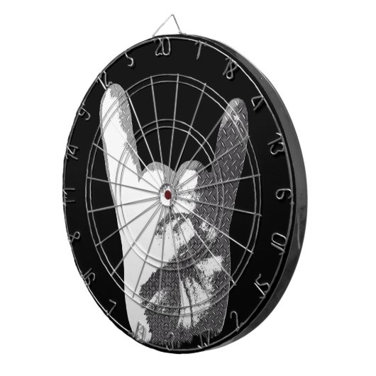 Handtekening voor zware metalen dartbord (Voorkant Rechts)