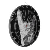 Handtekening voor zware metalen dartbord (Voorkant Links)