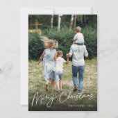 handtekening | Vrolijke Kerstmis verticale foto Feestdagenkaart (Voorkant)