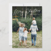 handtekening | Vrolijke Kerstmis verticale foto Feestdagenkaart (Voorkant)