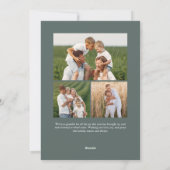 handtekening | Vrolijke Kerstmis verticale foto Feestdagenkaart (Achterkant)