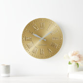 Handtekening Wall Clock Gold Grote Klok (Huis)
