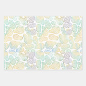 Handtekening, waterverf, abstract ontwerp, cirkels inpakpapier vel (Voorkant 2)