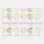 Handtekening, waterverf, abstract ontwerp, cirkels inpakpapier vel (Voorkant)