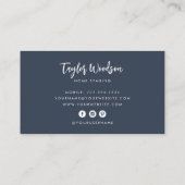 Handtekening waterverf Potlood Houseplant Visitekaartje (Achterkant)