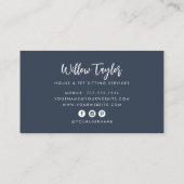 Handtekening waterverf Potlood Houseplant Visitekaartje (Achterkant)