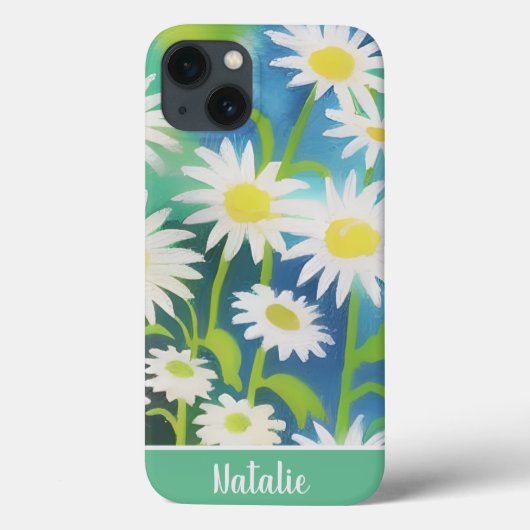 Handtekening waterverf Wild Daisies Case-Mate iPhone Case (Achterkant)