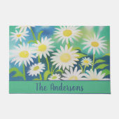 Handtekening waterverf Wild Daisies Deurmat (Voorkant)