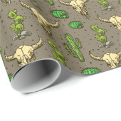 Handtekening Western bull Cactus Patter Cadeaupapier (Rol Hoek)