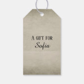  handtekening Wreath Cadeaulabel (Achterkant)