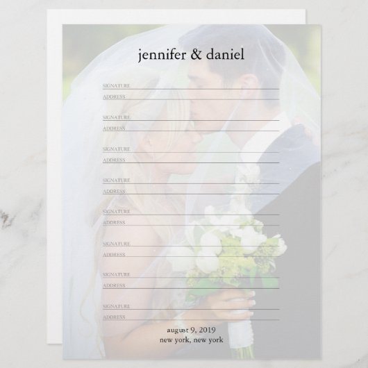 Handtekeningadres Uitgebreide weddenschappen (Voorkant / Achterkant)