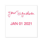 Handtekeningdatum Douane Zelfinktende Stempel (Design)