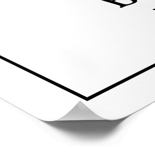 Handtekeningdrankje bord voor trouwfeest bar wijn poster (Hoek)