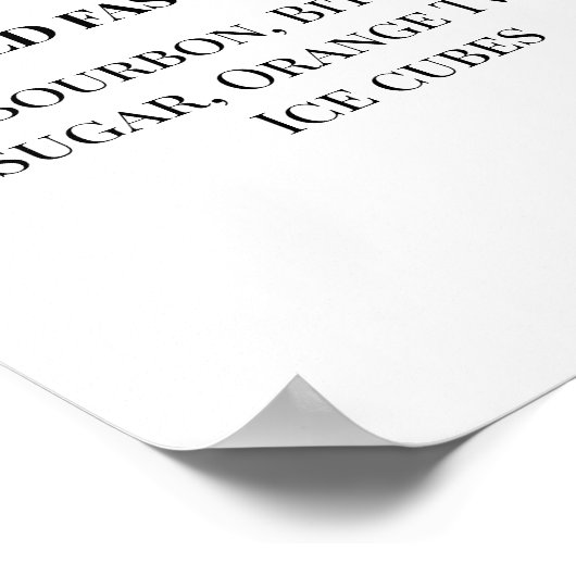 Handtekeningdrankjes Bruiloft Reception Citroenen  Poster (Hoek)