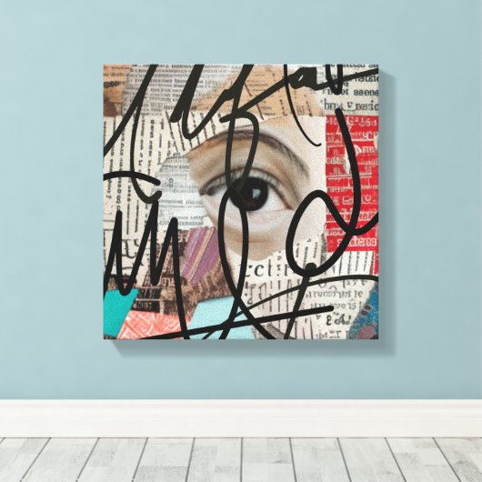 Handtekeningen Canvas Afdruk (Insitu (Houten vloer))