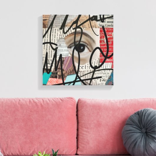 Handtekeningen Canvas Afdruk (Insitu (Woonkamer))