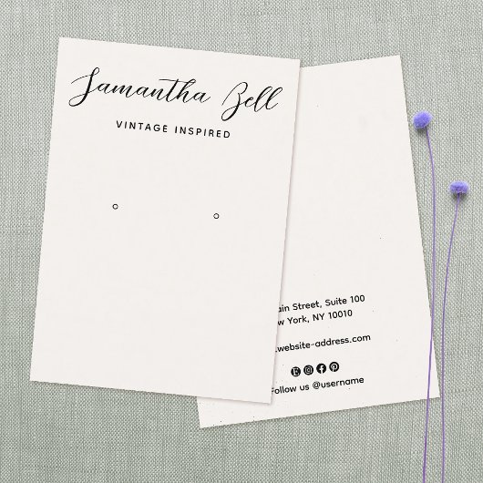  handtekeningen in het voorgeheugen dat juwelen ve visitekaartje