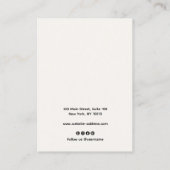  handtekeningen in het voorgeheugen dat juwelen ve visitekaartje (Achterkant)