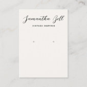  handtekeningen in het voorgeheugen dat juwelen ve visitekaartje (Voorkant)