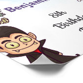 Handtekeningen Kinder Spooky Halloween Party Poster (Hoek)