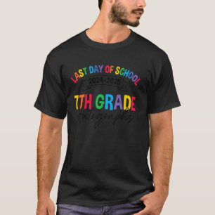 Handtekeningen laatste schooldag 7e klas afstudere t-shirt