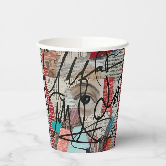 Handtekeningen Papieren Bekers (Links)