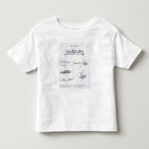 Handtekeningen van de 16e en 17e eeuw kinder shirts