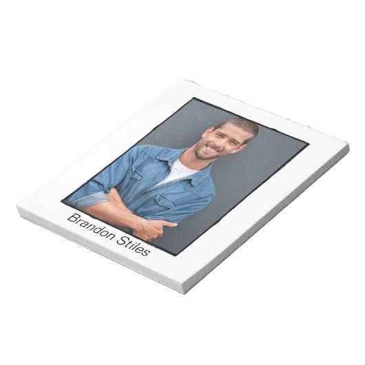 Handtekeningenblok | Klassieke retro rand Notitieblok (Linkerzijde)