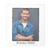 Handtekeningenblok | Klassieke retro rand Notitieblok (Voorkant)