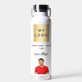 Handtekeningfoto bedrijfsnaam logo waterfles (Voorkant)