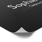 handtekeninggastenboek boom gele krijt poster (Hoek)