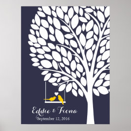 handtekeninggastenboek, geel poster