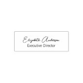 Handtekeningnaam Business Cursive Script Taaktitel Zelfinktende Stempel (Design)