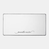 Handtekeningnaam Classy Curved Swash Bureaumat (Voorkant)