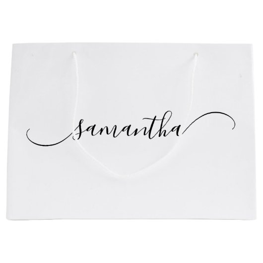Handtekeningnaam Classy Curved Swash Groot Cadeauzakje (Voorkant)