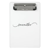 Handtekeningnaam Classy Curved Swash Mini Klembord (Voorkant)