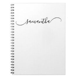 Handtekeningnaam Classy Curved Swash Notitieboek