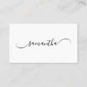 Handtekeningnaam Classy Curved Swash Visitekaartje (Voorkant)
