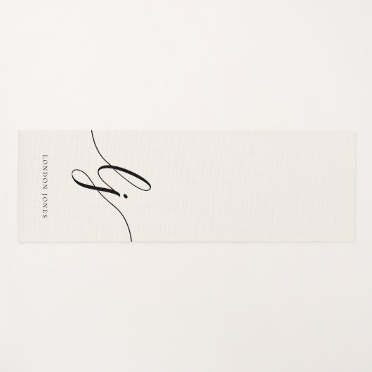 Handtekeningnaam Simple Minimal Calligraphy Script Yogamat (Voorkant (horizontaal))