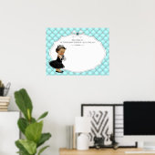 Handtekeningposter voor gastboek voor feestelijke  poster (Thuiskantoor)