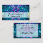 handtekeningsmanuscriptkalligrafie Modern opal sto Visitekaartje (Voorkant / Achterkant)