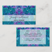 handtekeningsmanuscriptkalligrafie Modern opal sto Visitekaartje (Voorkant / Achterkant)