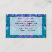 handtekeningsmanuscriptkalligrafie Modern opal sto Visitekaartje (Achterkant)