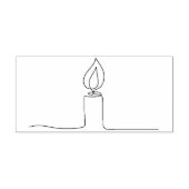 handtekenkaars rubberstempel (Afrduk)