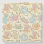 Handtekenkleppen Silhouettes Stenen Onderzetter (Voorkant)