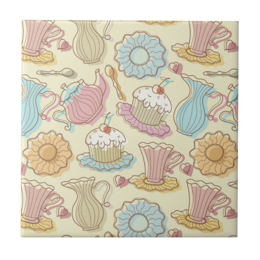 Handtekenkleppen Silhouettes Tegeltje (Voorkant)